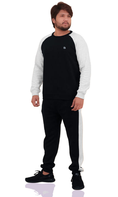 Bahob® Mens Tracksuit Set 2 Piece Sweatshirt and Joggers for Men Fleece Tracksuit Sets Gym Casual Exercise Running Sport Lounge Wear