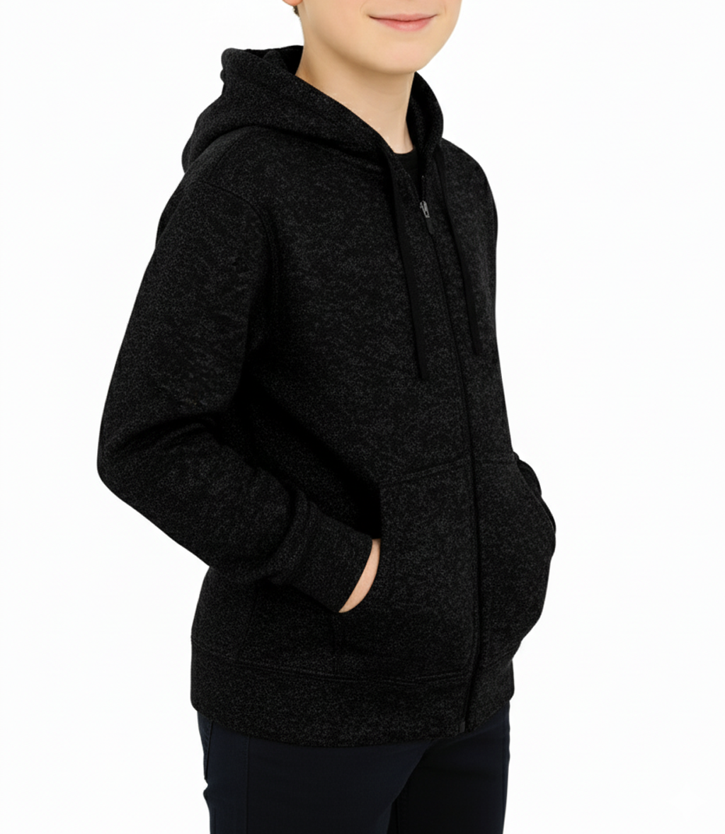 Bahob® Hoodies For Boys Kids Fleece Zip-Up Hoodie Sweatshirt Kids Hoodies Jacket Sweatshirt for Boys Long Sleeve Top Unisex Age 5-14 Years