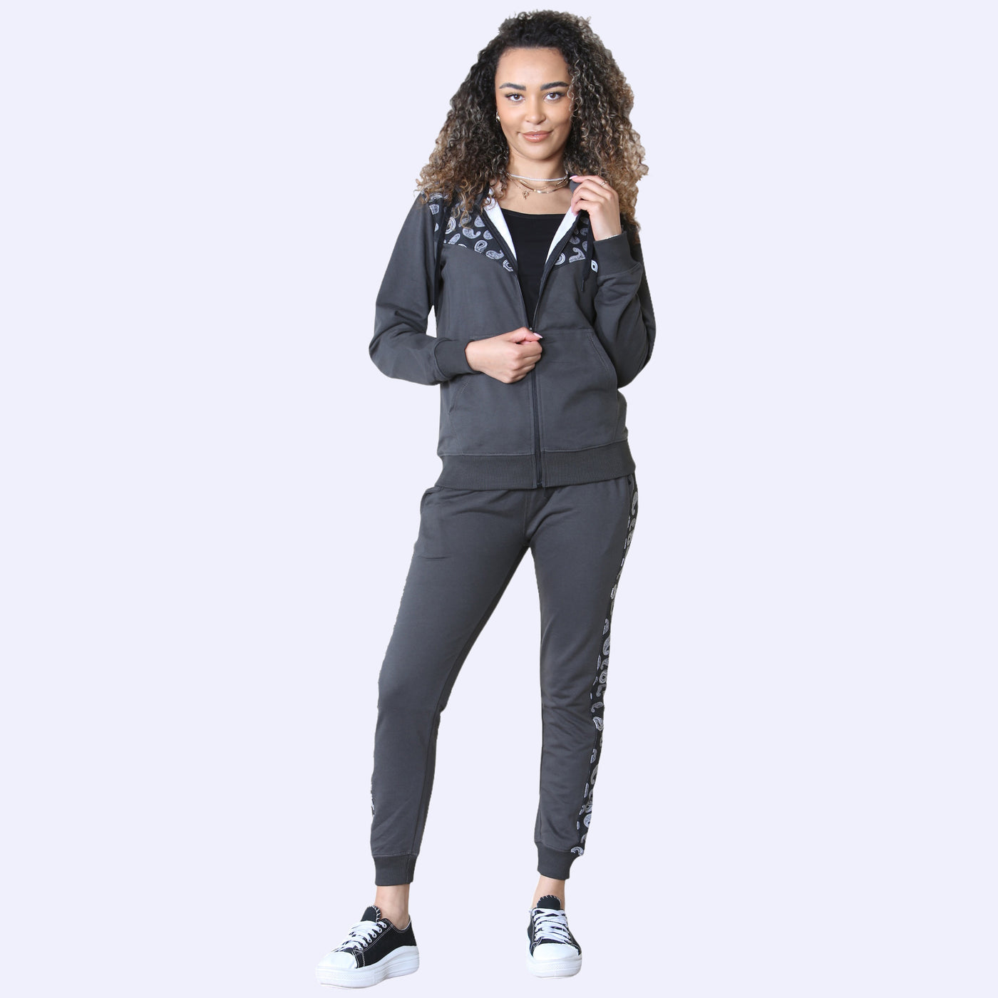 Bahob Women Pieces Terry Tracksuit Vest Hoodie and Jogger Track Suits Activewear Gym Wear Set S-XXL