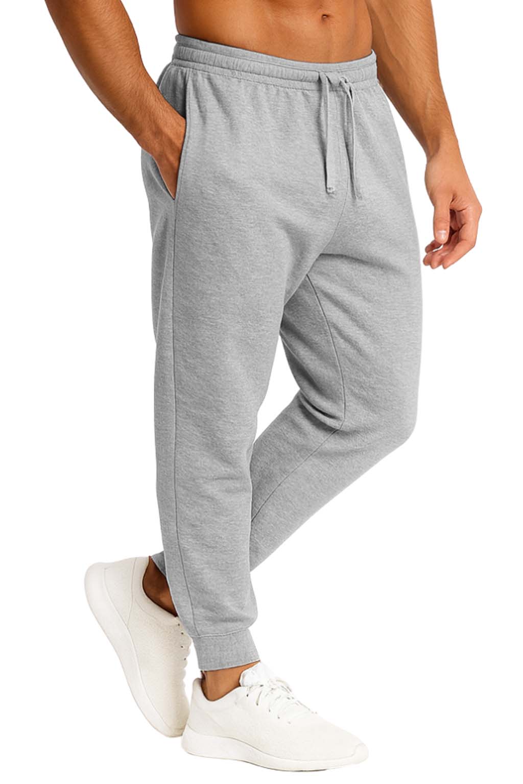 Men's Fleece Sweatpant with Pockets Men's Joggers Tracksuit Bottom for Men S-3XL
