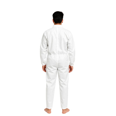 1 & 3 Pack Protective Disposable Overall Paper Boiler Suit Coveralls Protection Suit Cuffs and Ankles