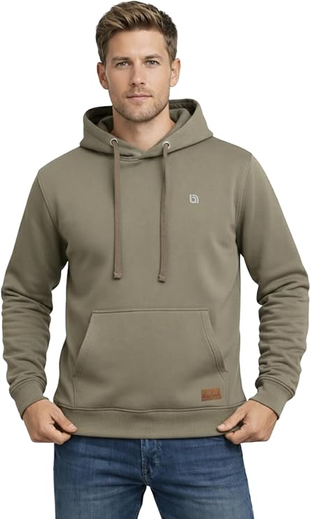 Bahob® Men's Hoodies Pullover Hooded Top Hoodie for men's Sweatshirts Long Sleeve Hoody Drawstring Casual Tops with Pockets S-3XL