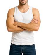 Bahob® New Men's Vest Multi Pack Lot Basic Regular Fitted Cotton Tank Top Athletic Soft Assorted Pack of 3