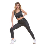 Bahob® Gym Sets for Women 2 Piece Seamless Workout Yoga Outfits Exercise Sports Bra and High Waist Elastic Leggings Tracksuits Activewear Set S to XL