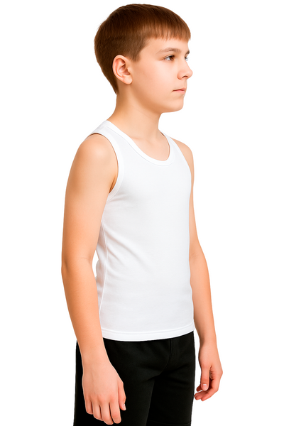 Bahob® 6 Pack Boy's Underwear Vests Soft Cotton Tank Tops Kids Sleeveless Vests Undershirts 100% Cotton