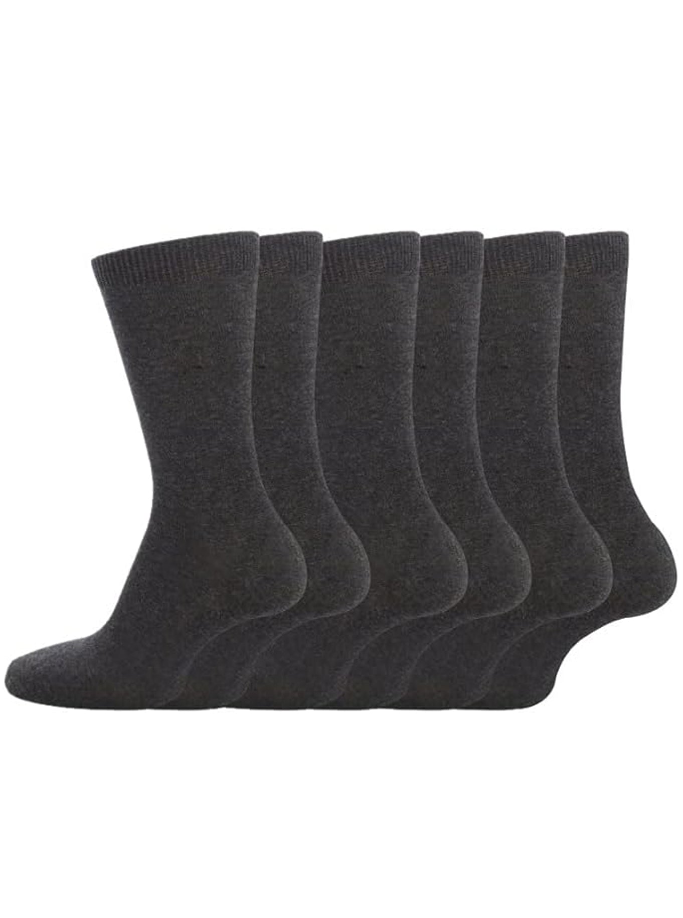 Bahob® 6 Pairs Unisex Back to School Cotton Rich Plain Ankle School Socks. - Bahob