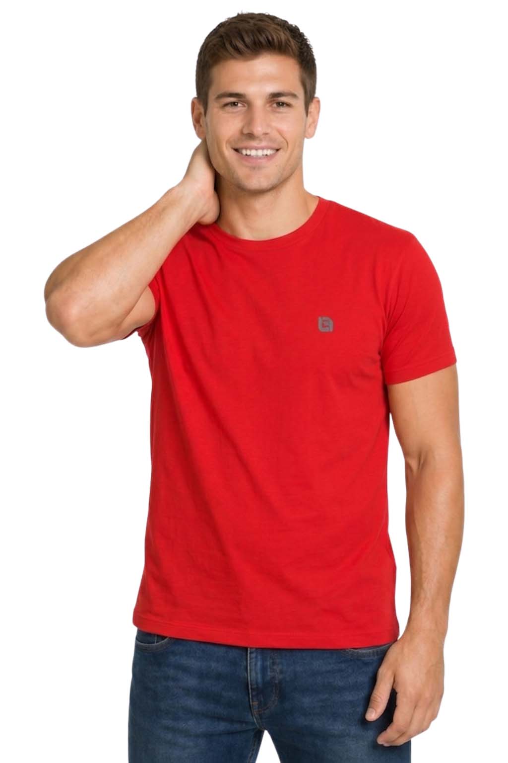 Bahob® Pack of 5 Men’s T-Shirts Crew Neck Short Sleeves Plain Soft Cotton Tops S-3XL