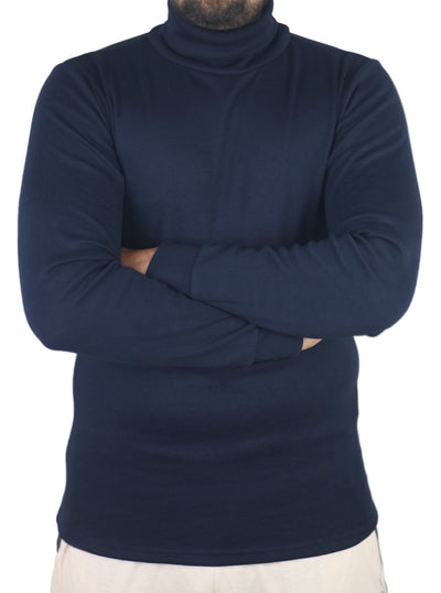 Bahob® Menswear Turtle neck Slim Fit High Neck Classic Cotton Long Sleeve Pullover Sweater. - Bahob