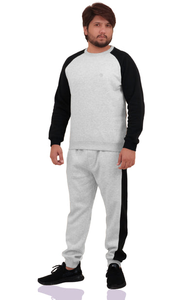 Bahob® Mens Tracksuit Set 2 Piece Sweatshirt and Joggers for Men Fleece Tracksuit Sets Gym Casual Exercise Running Sport Lounge Wear