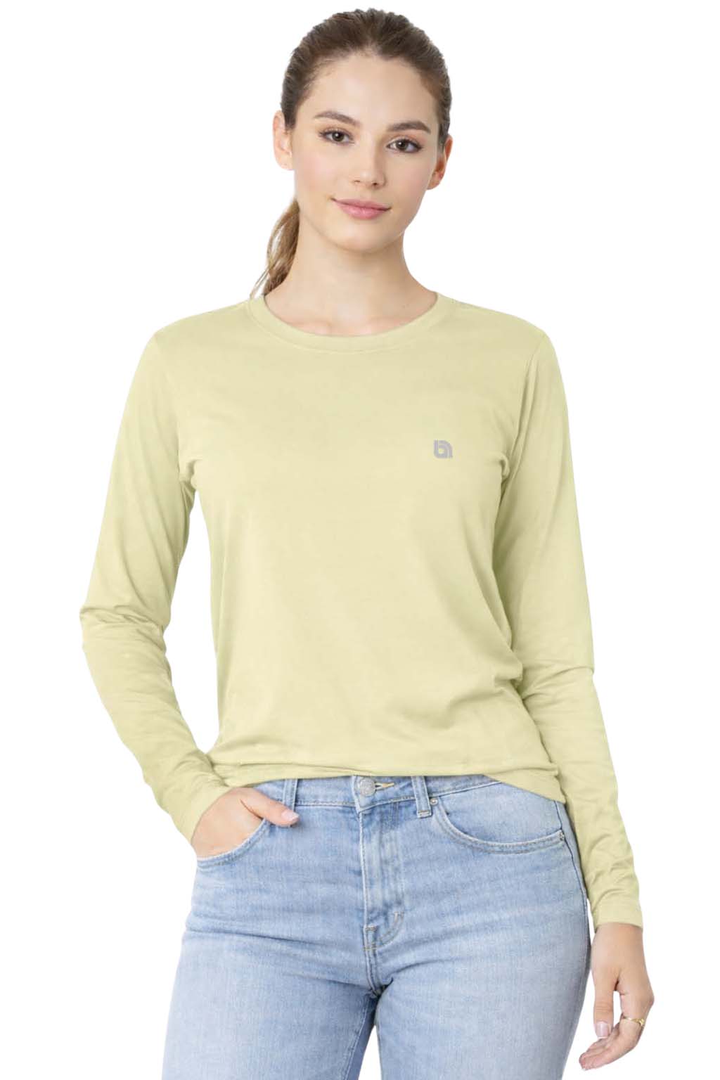 Bahob® 3 Pack Women's Classic-Fit Crewneck , Multipacks Ladies Long Sleeve T-Shirt Top S-XXL