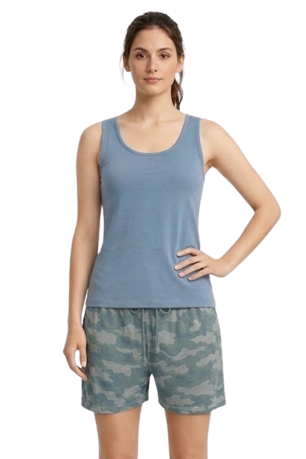 Women's Pyjamas Sets Sleeveless Tank Top with Shorts Ladies Pyjamas Sets Vest and Shorts Lounge Set with Pockets Pyjamas for Women S-XXL