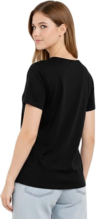 Bahob® 3 Pack Women's Classic-Fit Short-Sleeve Crew neck Plain Cotton T-Shirt S-XXL