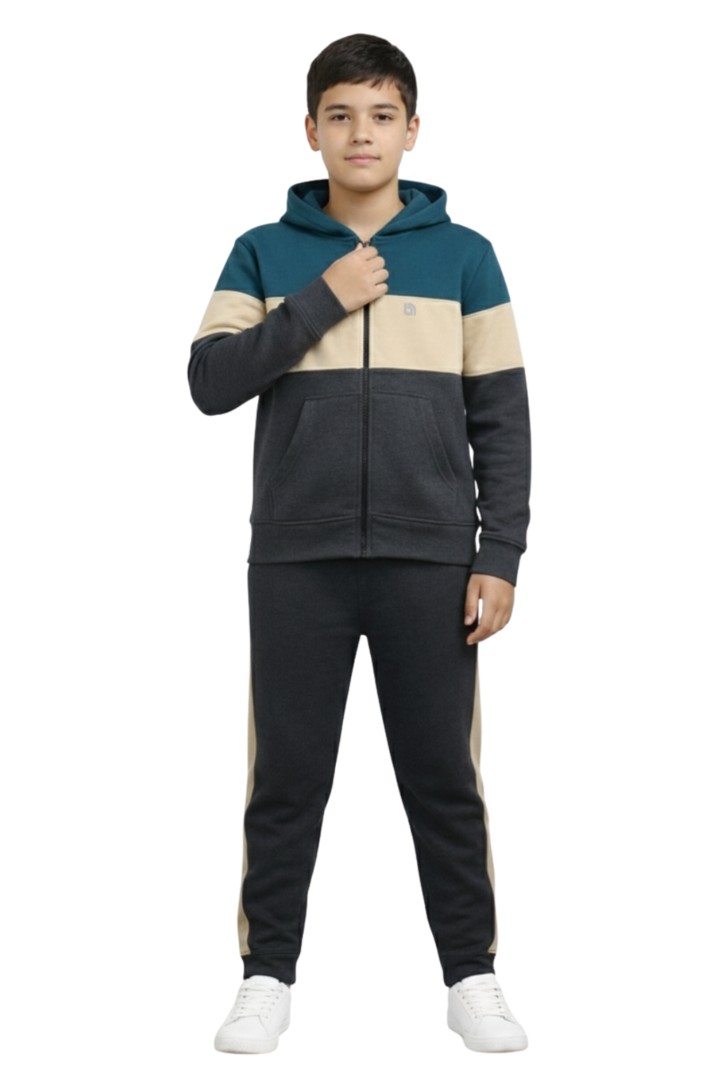 Bahob® 1 & 3 Pack Boys Tracksuit 2pcs Fleece Unisex Activewear Tracksuit Set Hoodie and Joggers Set Zip Up Hoodie & Bottom Jogging Suit 5-14 Years
