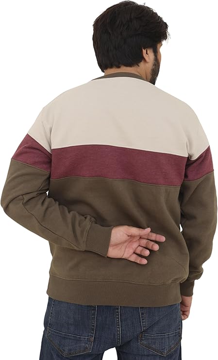 Bahob® Men's Fleece Crew Neck Sweatshirt Pullovers Long Sleeve Jumper, Sweater S-3XL