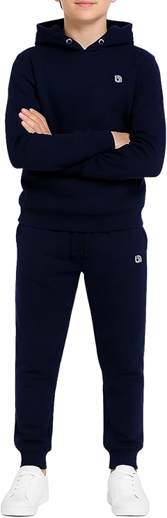 Boys Tracksuit Fleece Kids Pull Over Hooded Jogging Bottoms and Hoodie UK