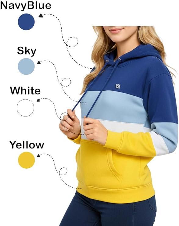 Bahob® Women's Ladies Pullover Hoodie Top Long Sleeve Sweatshirt Top Soft Jumper Jacket Hoodies S-XXL