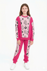 Bahob® Girls 2 Piece Sweatshirt & Jogging Bottoms Tracksuit Set