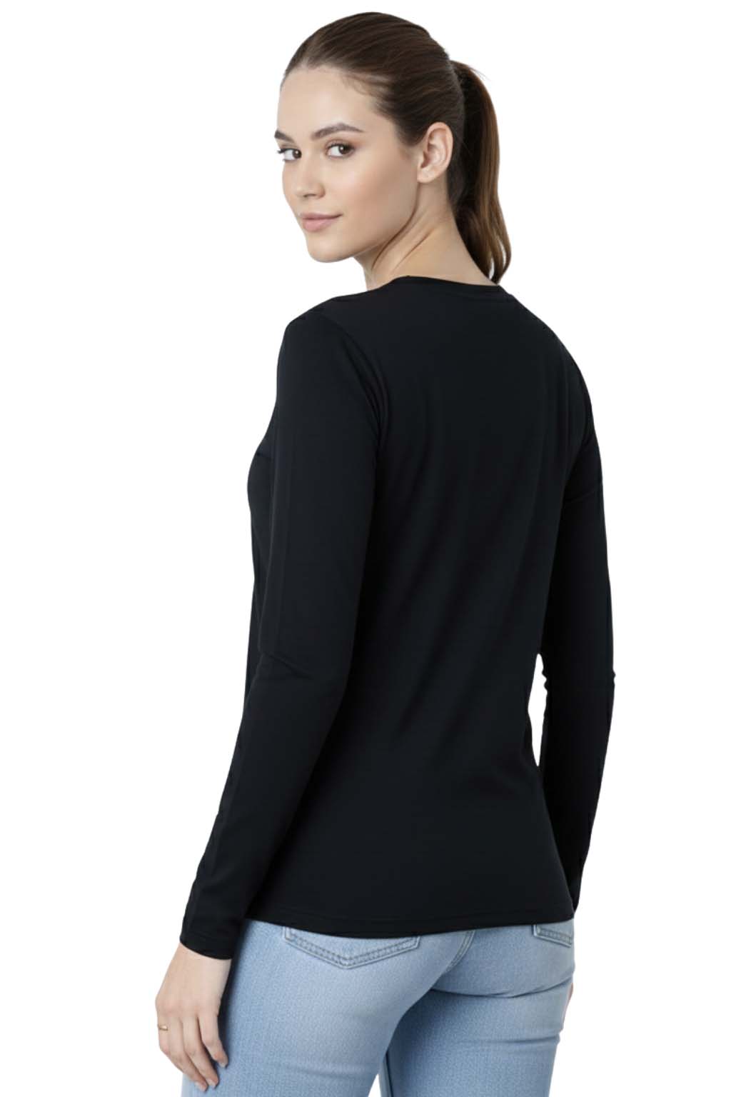 Bahob® 3 Pack Women's Classic-Fit Crewneck , Multipacks Ladies Long Sleeve T-Shirt Top S-XXL