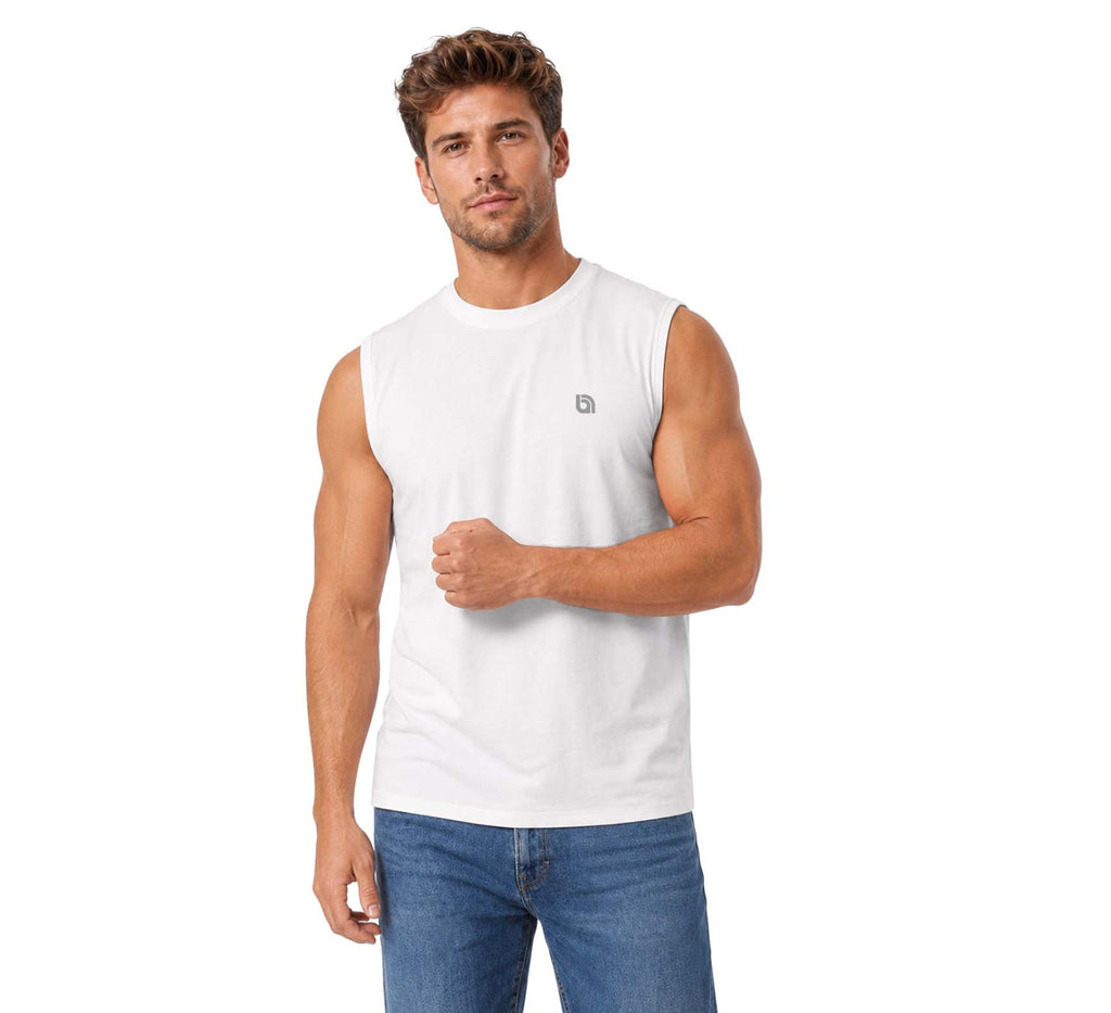 Bahob® 2 Pack Men's Sleeveless T-Shirts Vest Top for Men Tank Tops Training Running Workout Bodybuilding Shirts S-3XL