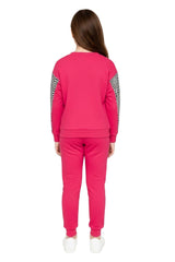 Bahob® Girls 2 Piece Sweatshirt & Jogging Bottoms Tracksuit Set
