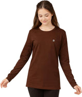 Bahob® Girls Long Sleeve T-Shirt 3 Pack Shirt for Girls Lightweight Soft Comfort Fit Round Neck Tee Shirt 5-14 Years