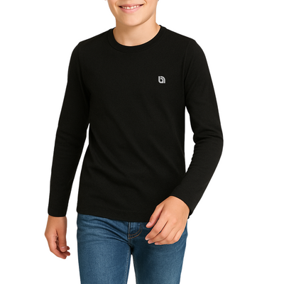 Bahob® 2 Pack Boys Long Sleeve T-Shirt Top Children's Round Neck Long-Sleeve T-Shirt Soft Cotton 3-14 Years kids t shirt