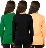 Bahob® Girls Long Sleeve T-Shirt 3 Pack Shirt for Girls Lightweight Soft Comfort Fit Round Neck Tee Shirt 5-14 Years