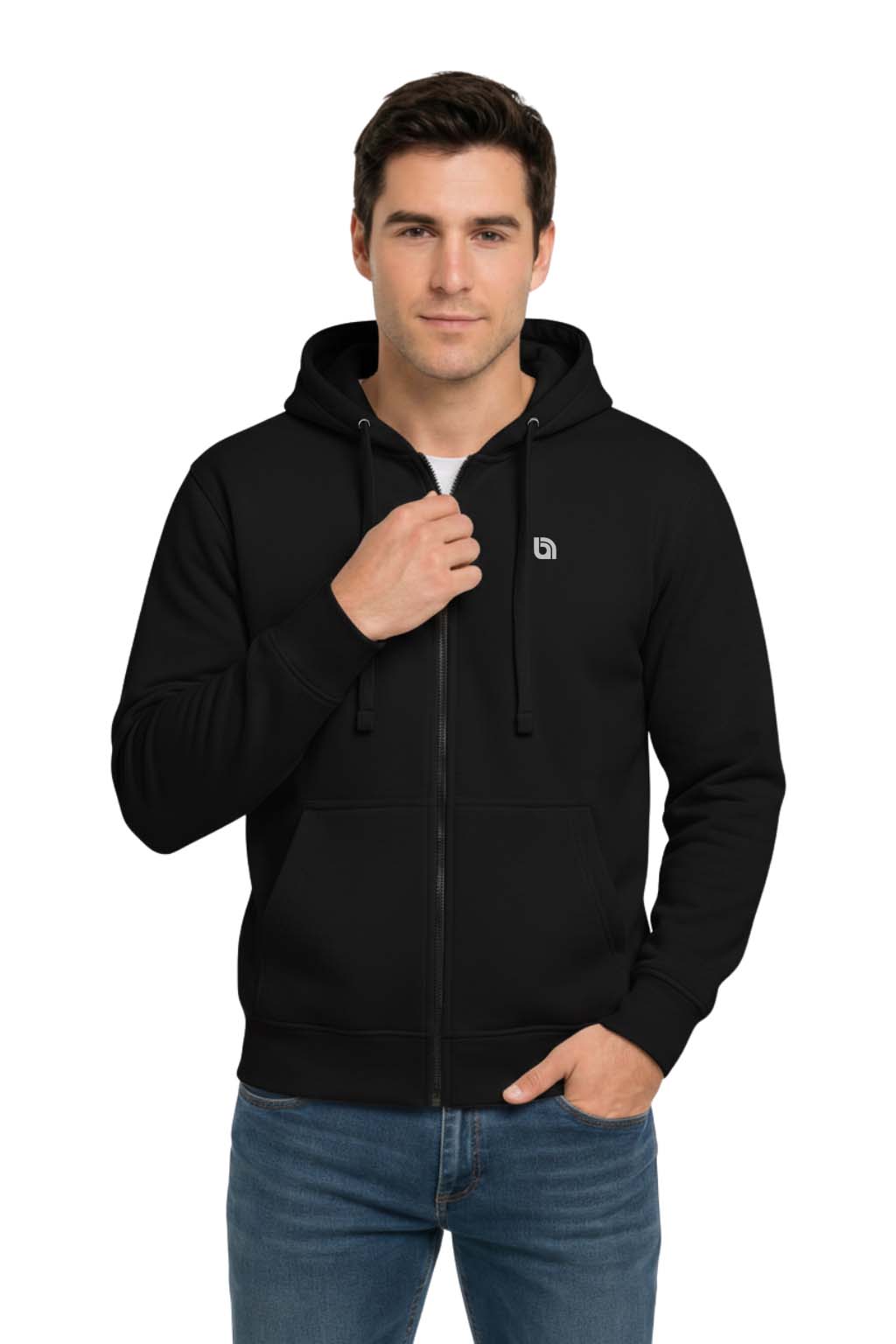 Bahob® Men's Hoodies Zip Up Sweatshirt Jackets Lightweight Long Sleeve Zipped Hoodie Jumper Tops Sweater Hoodies for Men S-3XL