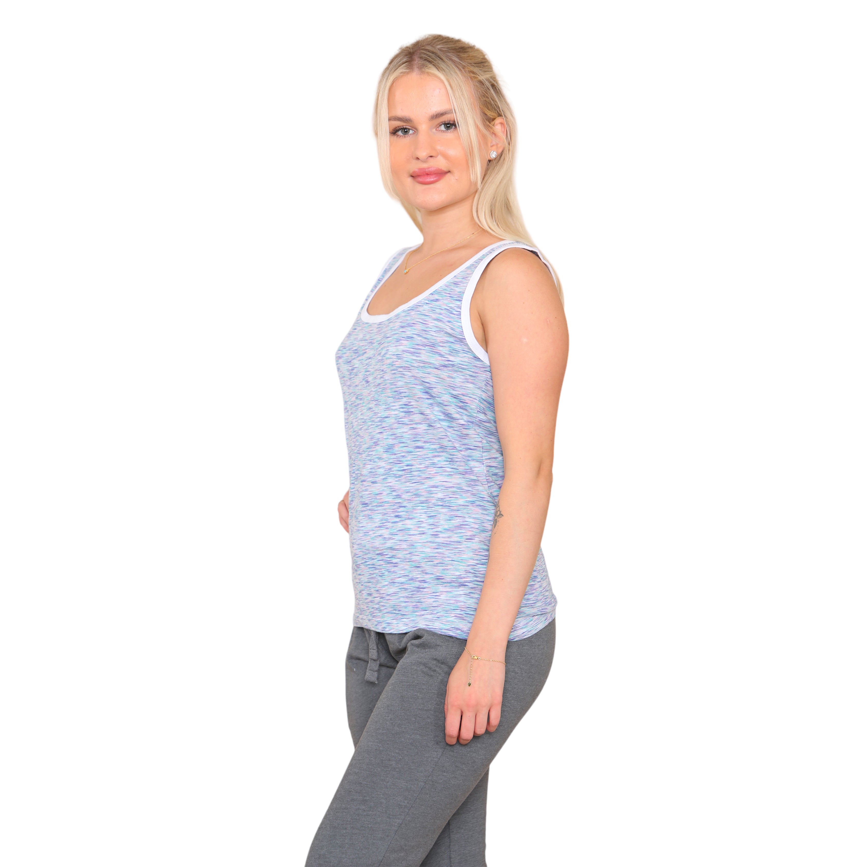 Bahob® 3 Pack Women's Vests Tank Tops for Women Undershirt Sleeveless Vest Tops for Women and Girls Super soft Cotton Vest S-2XL