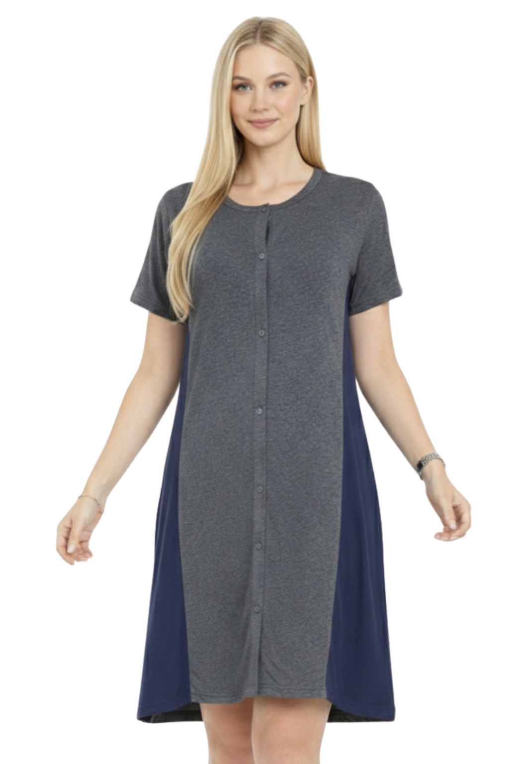 Bahob® Ladies Nightdress Cotton Short Sleeve Night Shirt Nightdress Women's Nightie Nightwear Loungewear S-XXL