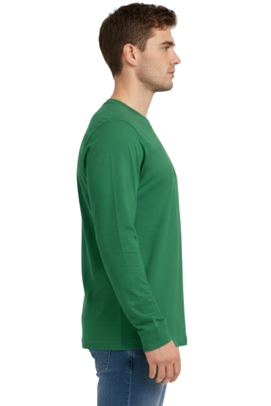 Bahob® 3 Pack Men's Long-Sleeved T-Shirt Round Neck T-Shirts Comfortable Crewneck Neck Tops for Men Soft Cotton S-3XL