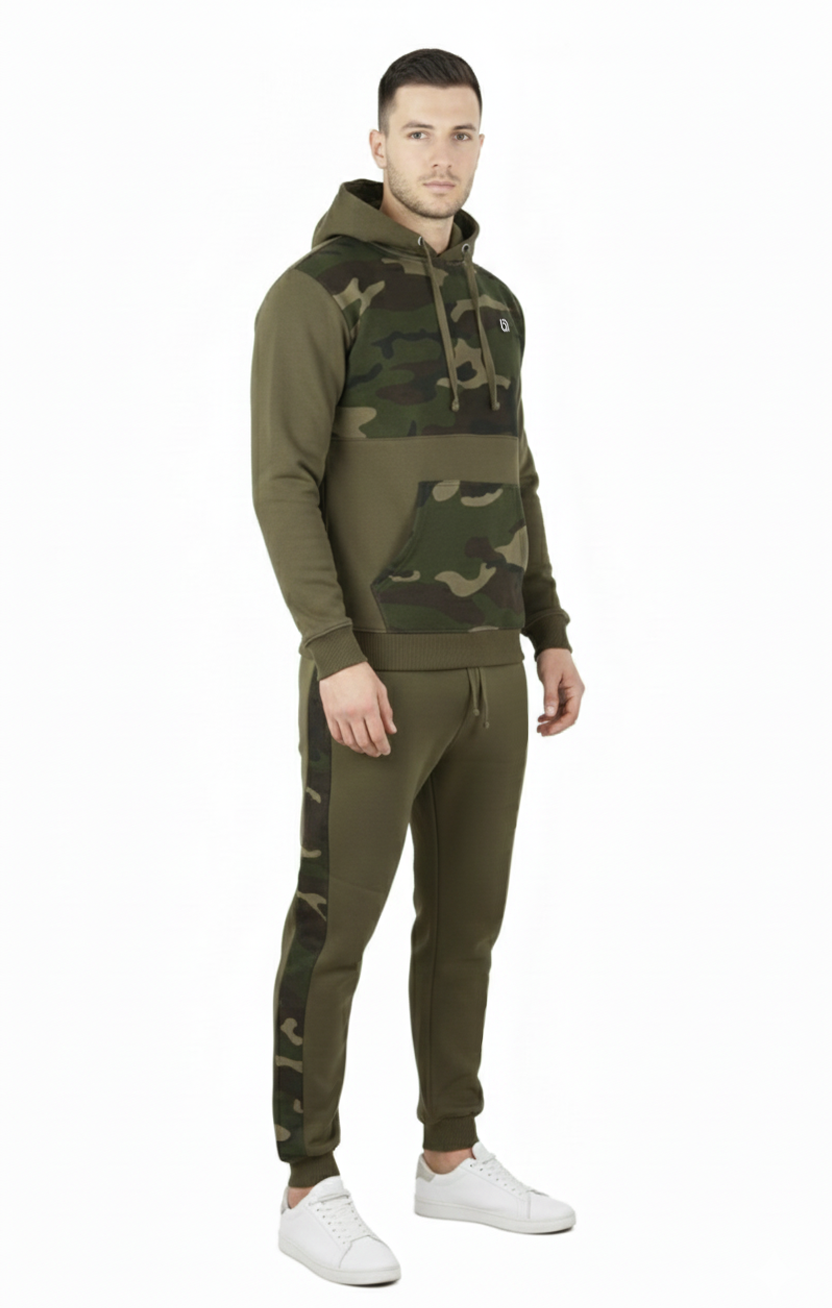 Bahob® Men's Tracksuit Set Full Sleeve Fleece Hoodie Top Jogging Bottoms Joggers