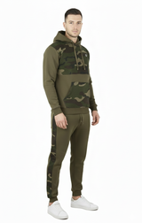 Bahob® Men's Tracksuit Set Full Sleeve Fleece Hoodie Top Jogging Bottoms Joggers