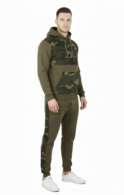 Bahob® Men's Tracksuit Set Full Sleeve Fleece Hoodie Top Jogging Bottoms Joggers