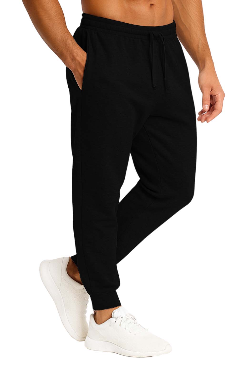 Men's Fleece Sweatpant with Pockets Men's Joggers Tracksuit Bottom for Men S-3XL