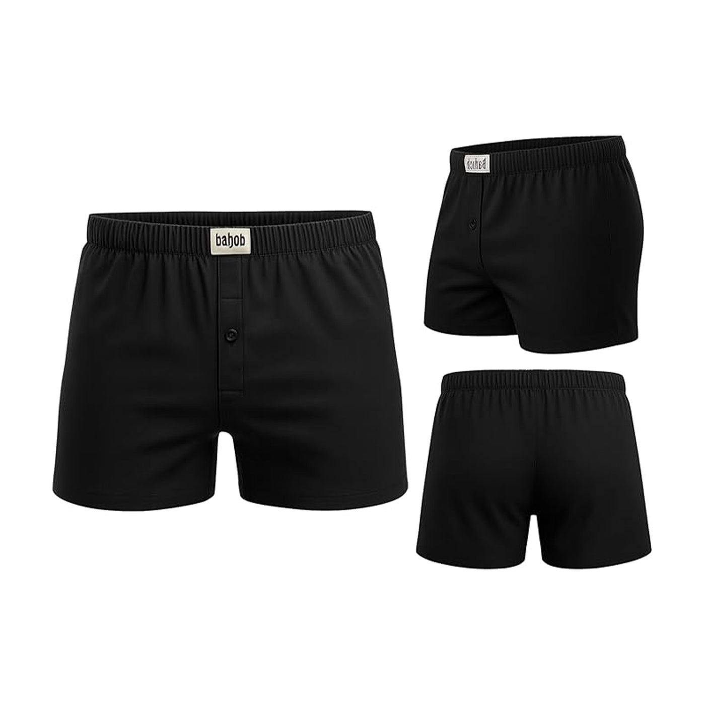 Bahob® Pack Of 6 Mens Boxers Shorts Button Open Fly Underpants Trunks For Mens Soft Cotton Boxer Shorts Comfortable Mens Underwear S-3XL