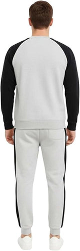 Bahob® Mens Tracksuit Set 2 Piece Sweatshirt and Joggers for Men Fleece Tracksuit Sets Gym Casual Exercise Running Sport Lounge Wear