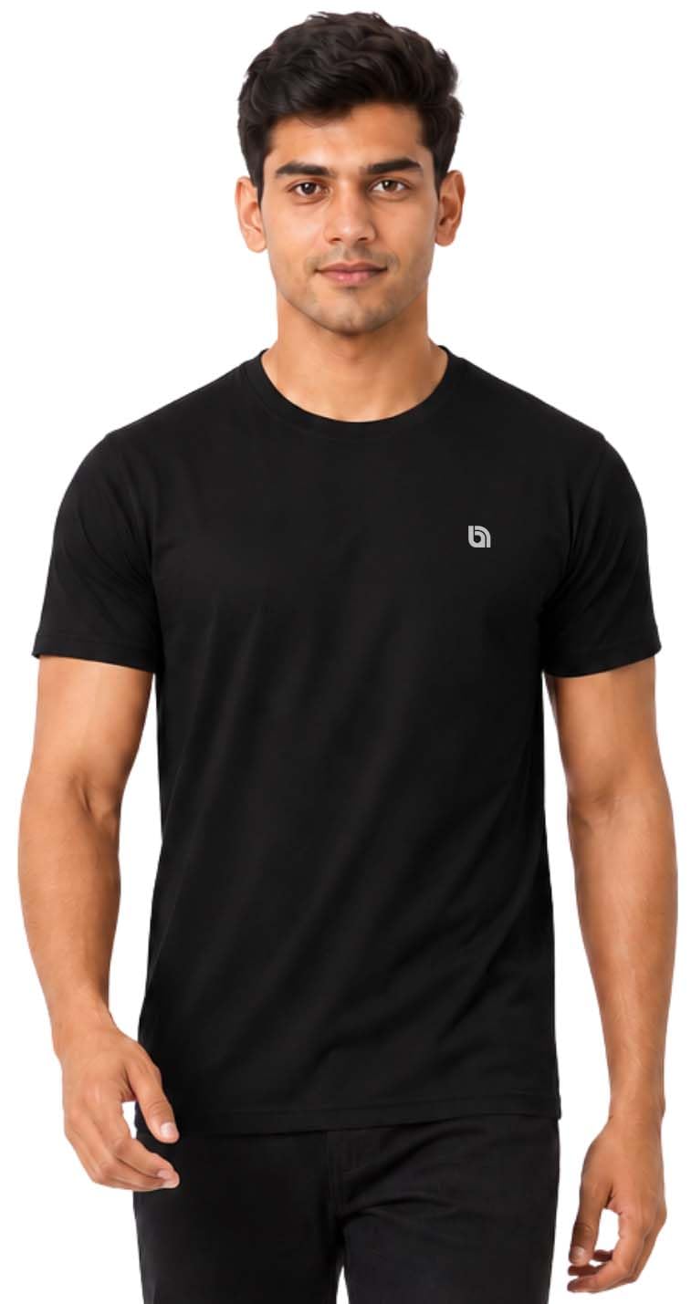 Bahob® 3 Pack Men’s T-Shirts Multipack Round Neck Short Sleeves Plain T Shirt for Men Cotton Tops S-3XL (UK, Alpha, XXL, XXL, Regular, Regular