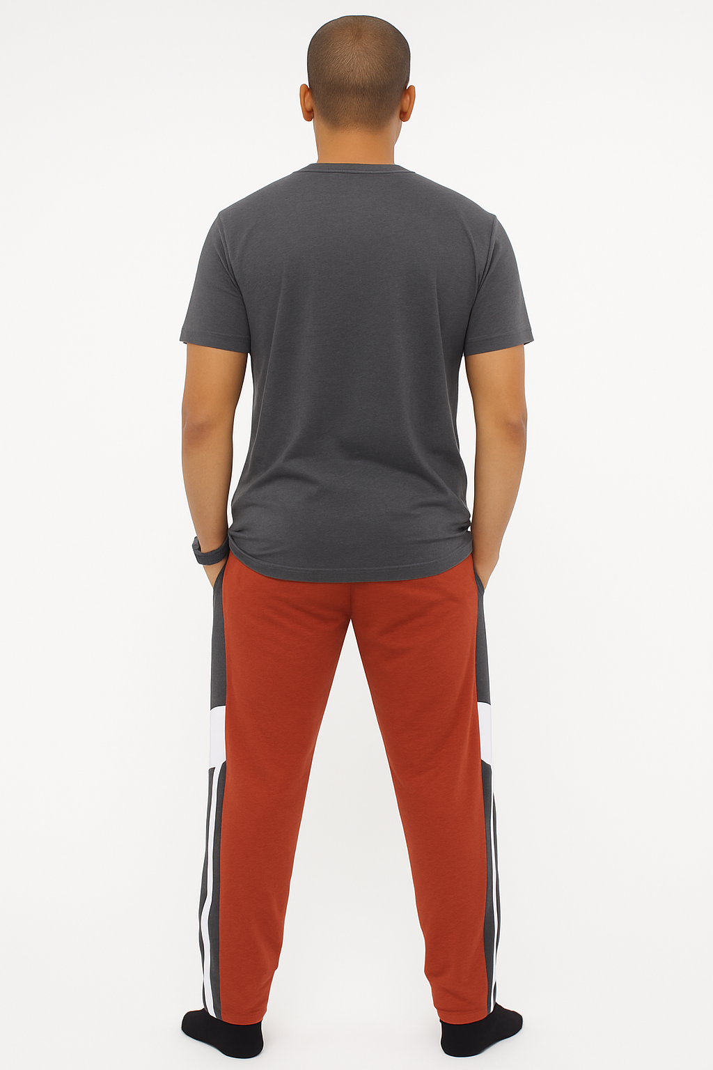 Bahob® Men's Pajamas Sets, Plain Short Sleeve Top and Bottoms Loungewear Set Soft Cotton Sleepwear Suits Nightwear For Mens S to 3XL