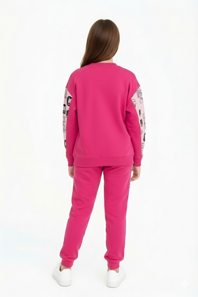 Bahob® Girls 2 Piece Sweatshirt & Jogging Bottoms Tracksuit Set