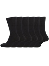 Bahob® 6 Pairs Unisex Back to School Cotton Rich Plain Ankle School Socks. - Bahob
