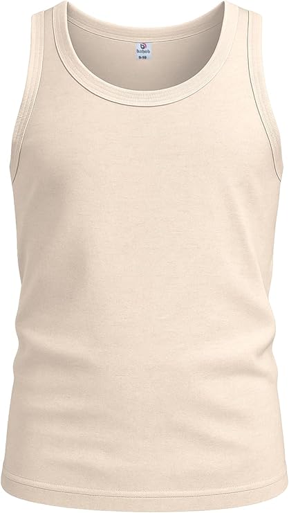 Bahob® 6 Pack Boy's Underwear Vests Soft Cotton Tank Tops Kids Sleeveless Vests Undershirts 100% Cotton