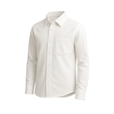 Bahob® 2 Pack Boy's School Uniform Long & Half Sleeve Button Down White School Shirts 3-14 Years