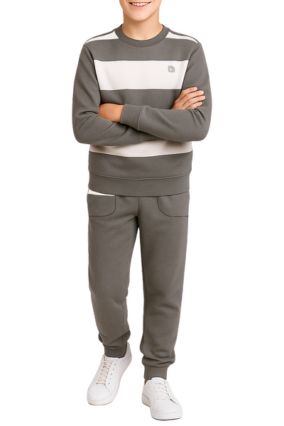 Bahob® 1 & 2 Pack Boys Girls Tracksuit, Unisex Jumper Sweatshirt and Jogger Bottoms Tracksuit Set for Kids 3-14 Years