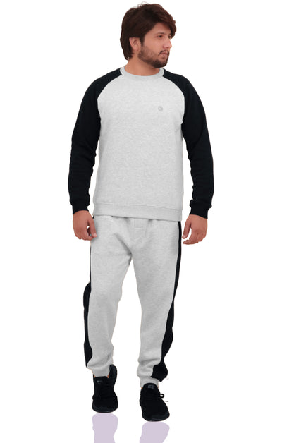 Bahob® Mens Tracksuit Set 2 Piece Sweatshirt and Joggers for Men Fleece Tracksuit Sets Gym Casual Exercise Running Sport Lounge Wear