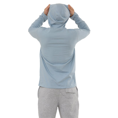 2 Pack Men's Lightweight Jersey Pullover Hoodie Long Sleeve Hooded T-Shirt for Gym & Everyday Wear S-3XL