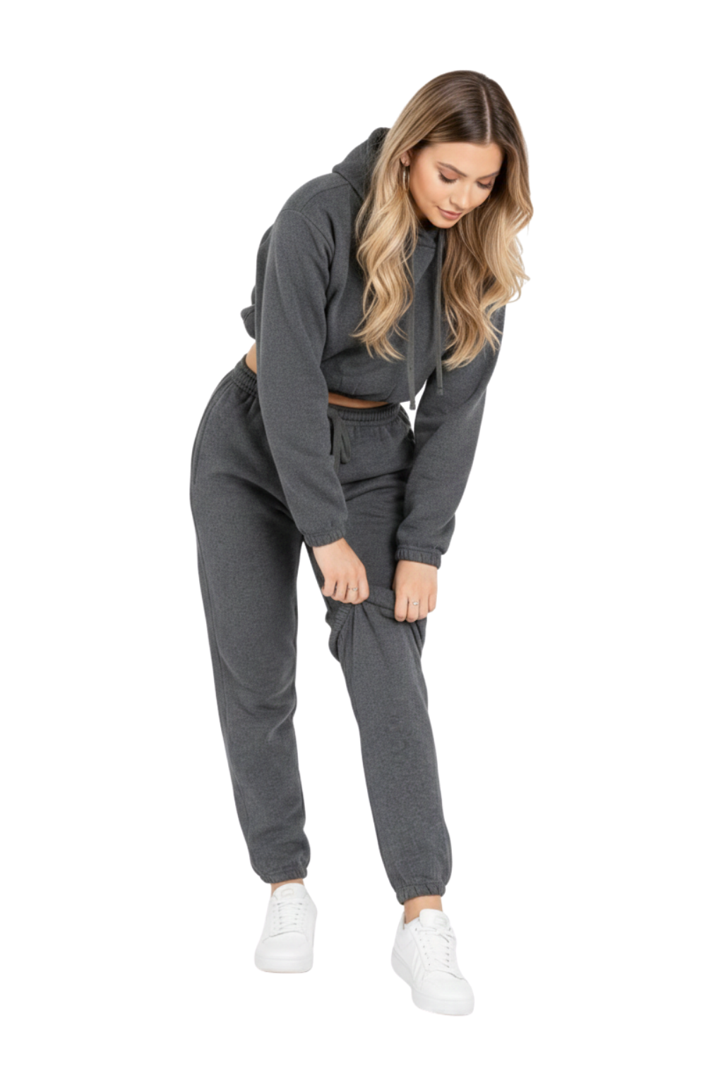 Bahob® Women’s Sportswear Set, 2 Pcs Women Tracksuit Hoodie Crop Top and Joggings Pants Leggings Yoga Gym Wear Tracksuits Activewear Set