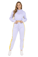 Bahob® Women’s Sportswear Set, 2 Pcs Women Tracksuit Hoodie Crop Top and Joggings Pants Leggings Yoga Gym Wear Tracksuits Activewear Set