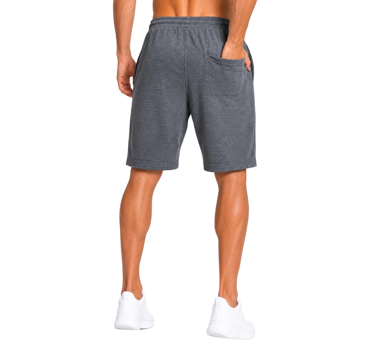 Bahob® Men's Jersey Short with Pockets Cotton Summer Elasticated Waistband Jogging S-3XL