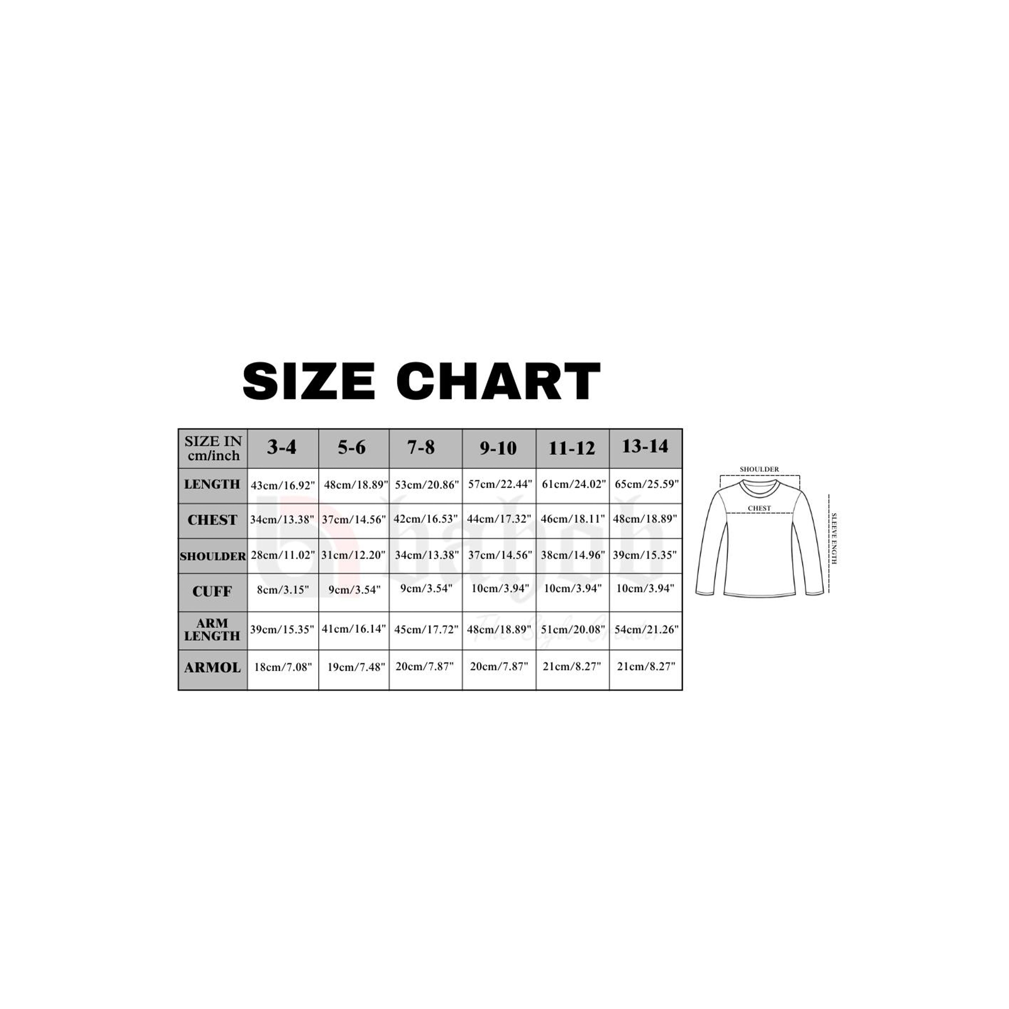 Bahob® 3 & 6 Pack Boys Long Sleeved Top Round Neck Kids T Shirts Long-Sleeve T-Shirt Soft Cotton 3-14 Years